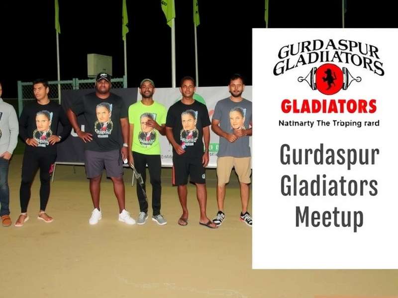Gurdaspur Gladiators Players at a Community Event Gurdaspur Gladiators Community Meetup