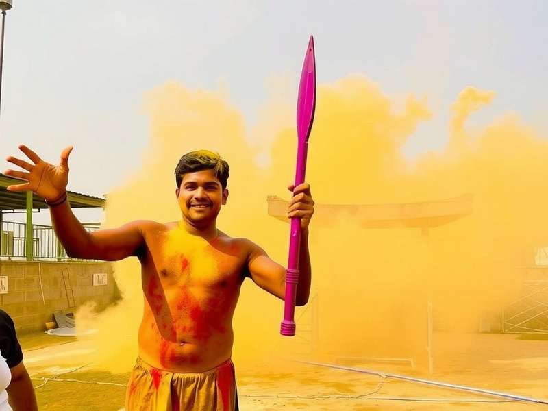 Holi Celebration in Gurdaspur Gladiators Gurdaspur Gladiators Holi Event